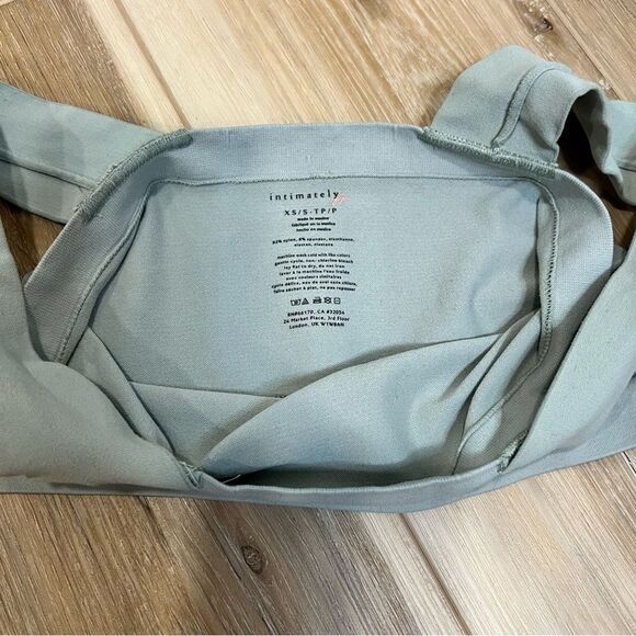 FREE PEOPLE Intimately Green Bralette Size XS - Picture 5 of 5